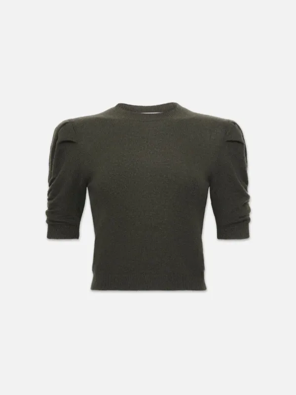 Ruched Sleeve Cashmere Sweater -- Surplus made by Frame Denim