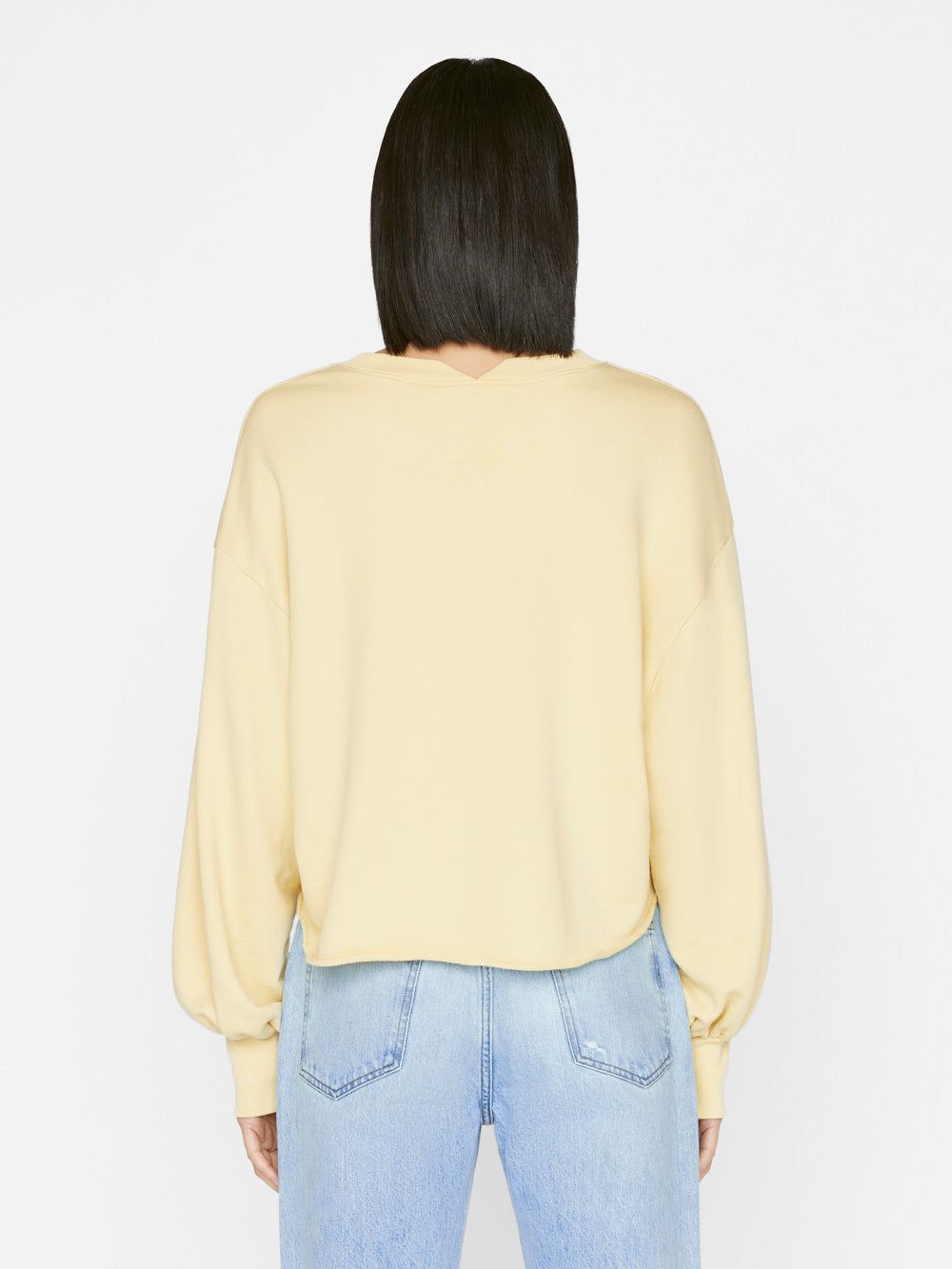 Easy Shirttail Sweatshirt -- Butter sold by Frame Denim product image thumbnail 7
