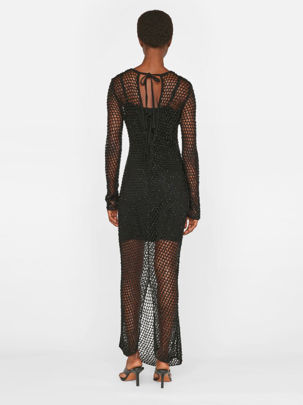Beaded Crochet Dress -- Noir sold by Frame Denim product image thumbnail 8