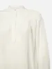 Shirred Popover Blouse -- White sold by Frame Denim