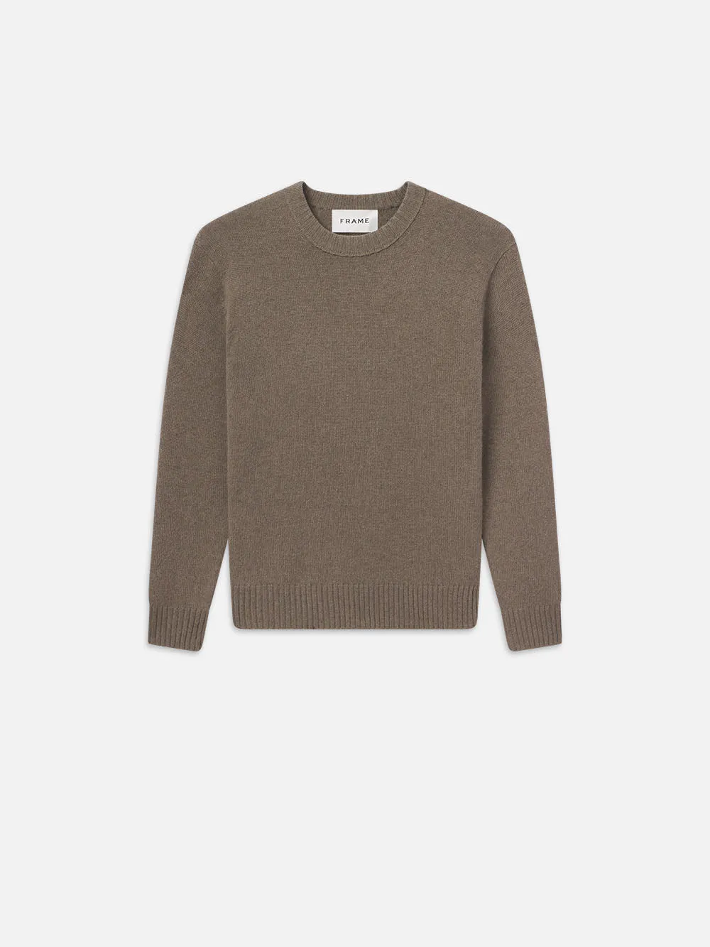 Cashmere Crewneck Sweater -- Soft Mocha sold by Frame Denim