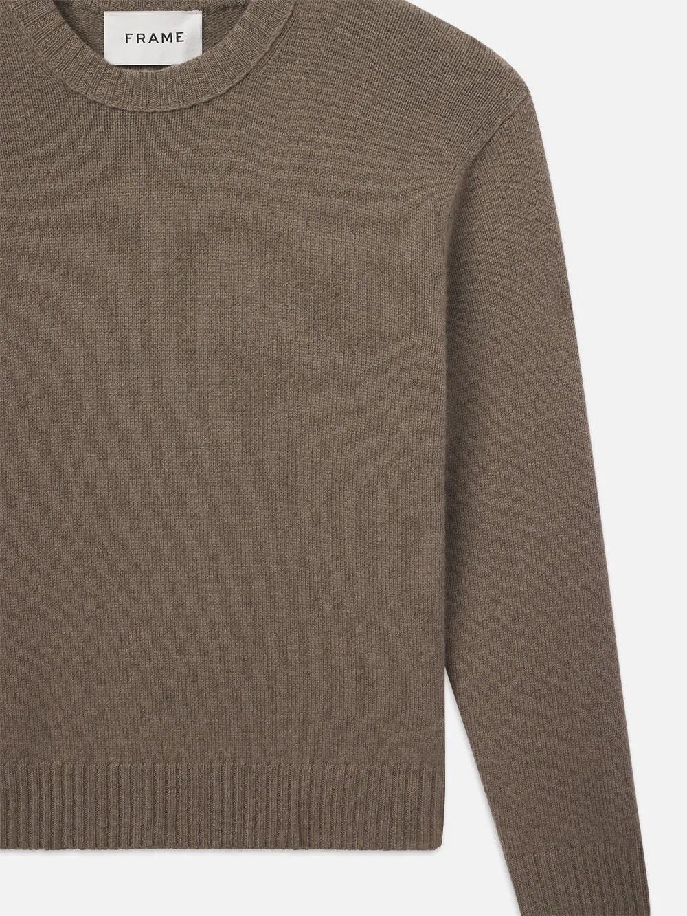 Cashmere Crewneck Sweater -- Soft Mocha sold by Frame Denim product image thumbnail 3