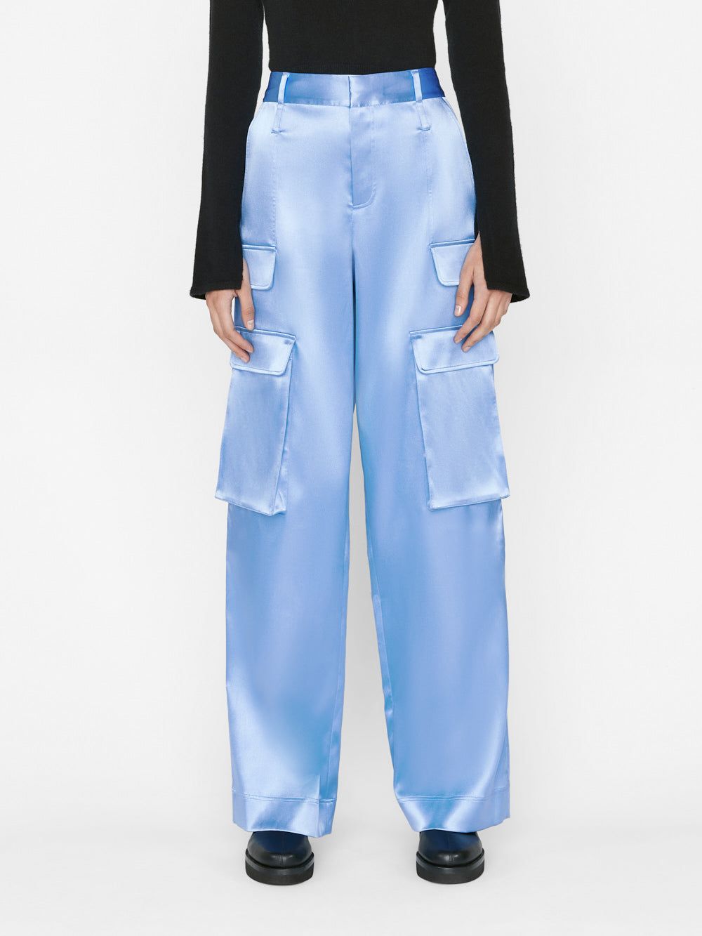 Relaxed Straight Cargo -- Oxford Blue sold by Frame Denim