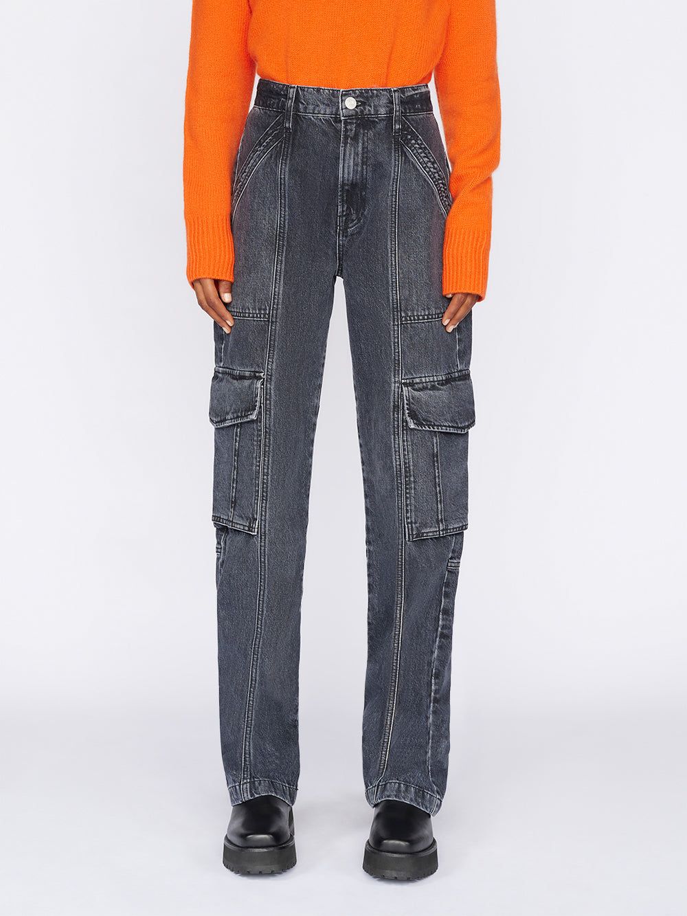 High Rise Utility Straight Leg -- Astray sold by Frame Denim