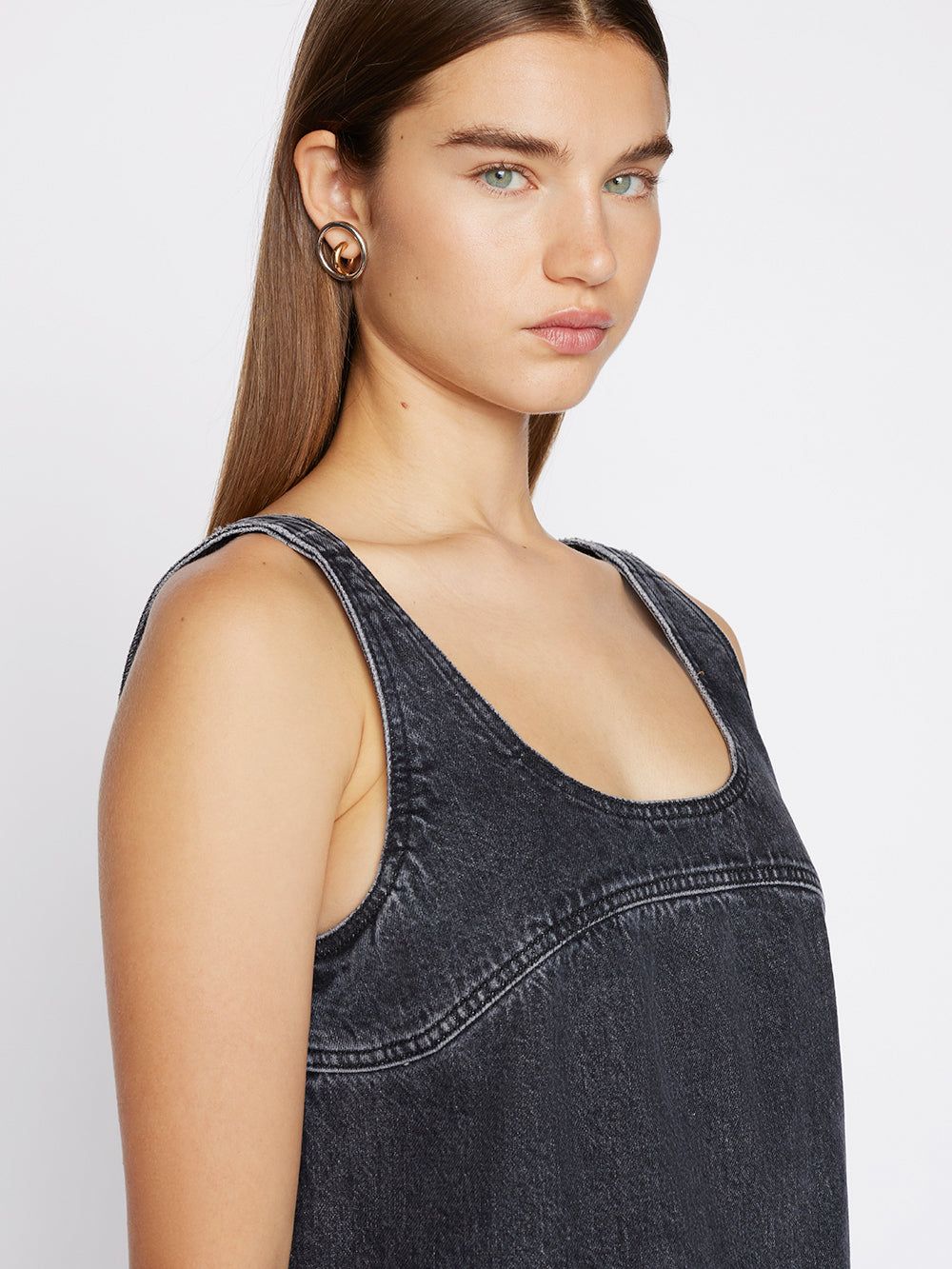 Micro Flare Denim Dress -- Astray sold by Frame Denim product image thumbnail 2