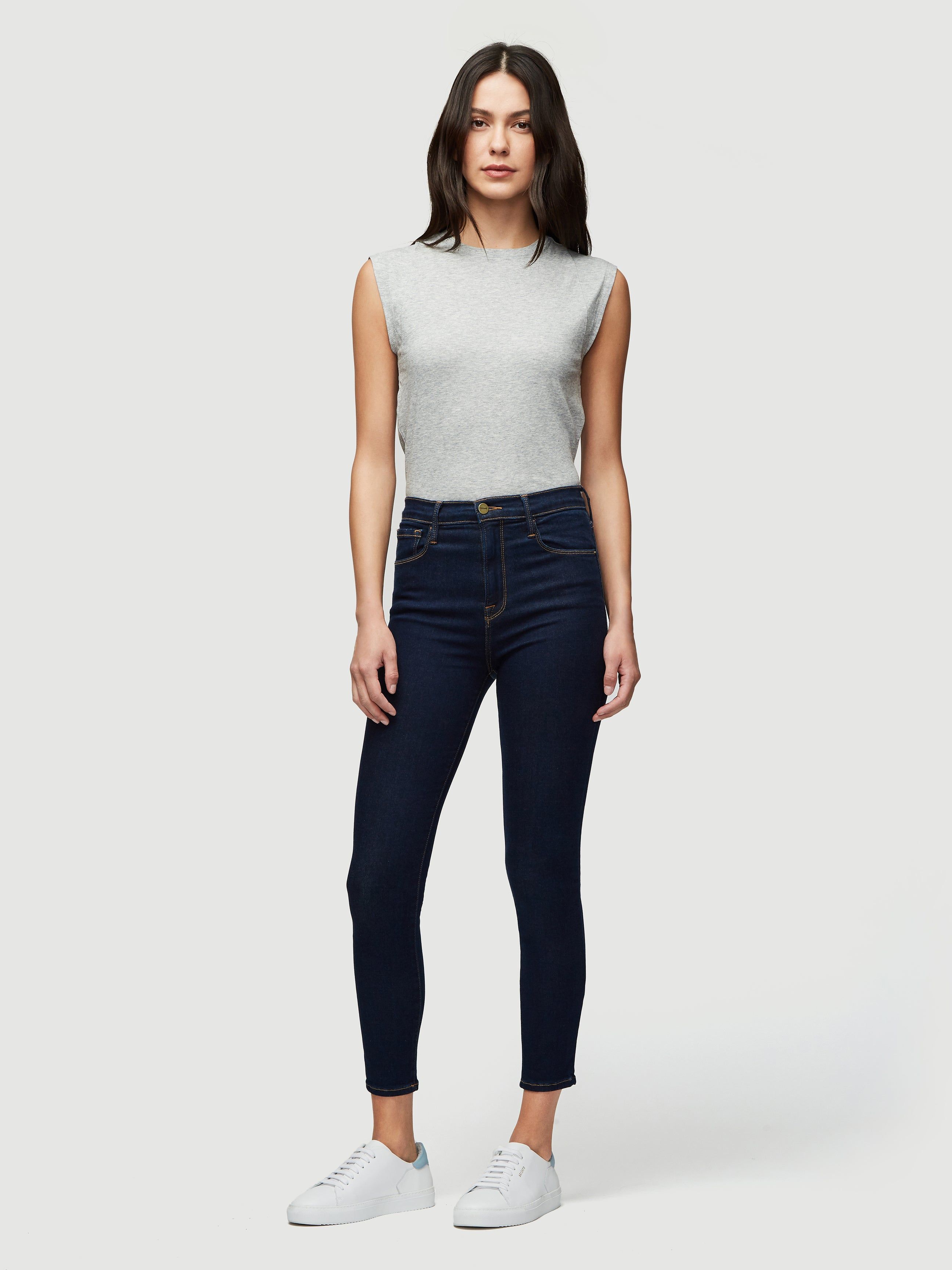 Le High Rise Muscle Tee -- Gris Heather sold by Frame Denim product image thumbnail 5