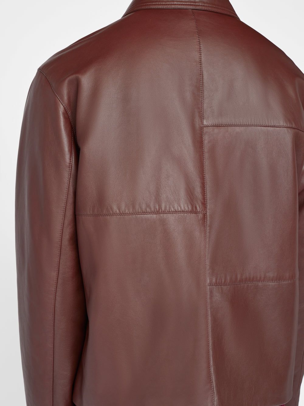 Leather Jacket -- Dark Burgundy sold by Frame Denim product image thumbnail 5