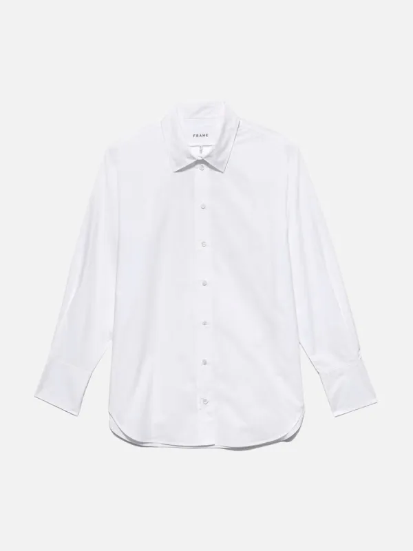 The Oversized Shirt -- Blanc sold by Frame Denim