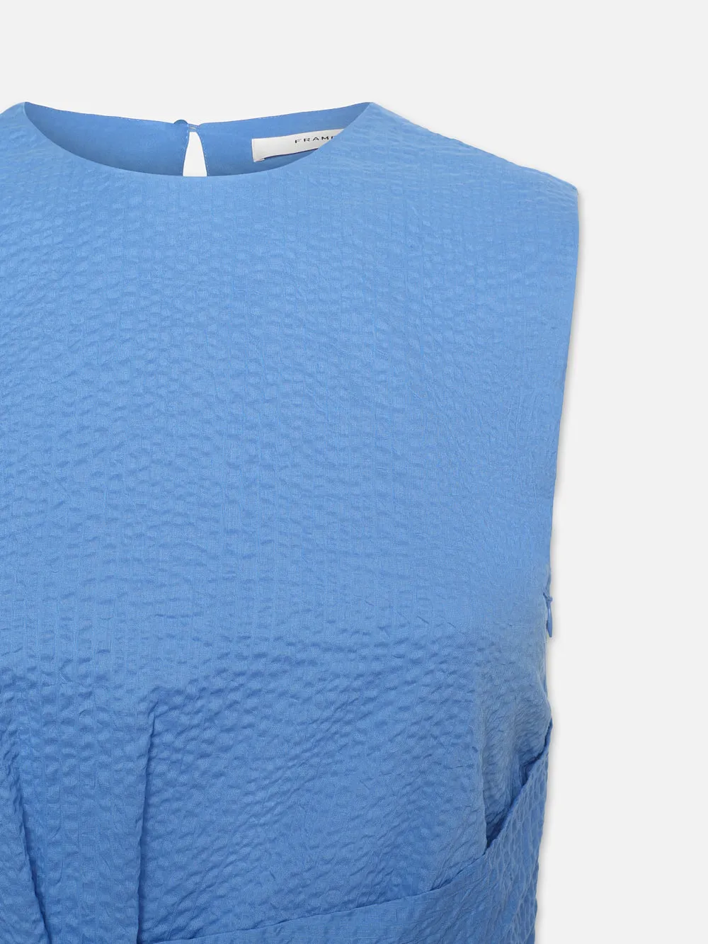 Ruched Sleeveless Midi Dress -- Coastal Blue sold by Frame Denim product image thumbnail 4