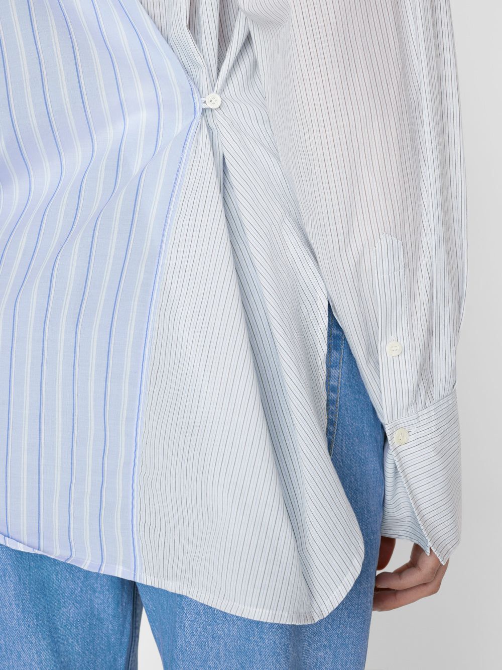 Le Mix Oversized Shirt -- Blanc Multi sold by Frame Denim product image thumbnail 2