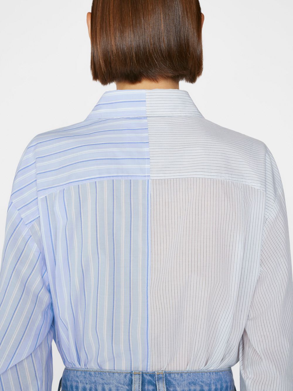 Le Mix Oversized Shirt -- Blanc Multi sold by Frame Denim product image thumbnail 5