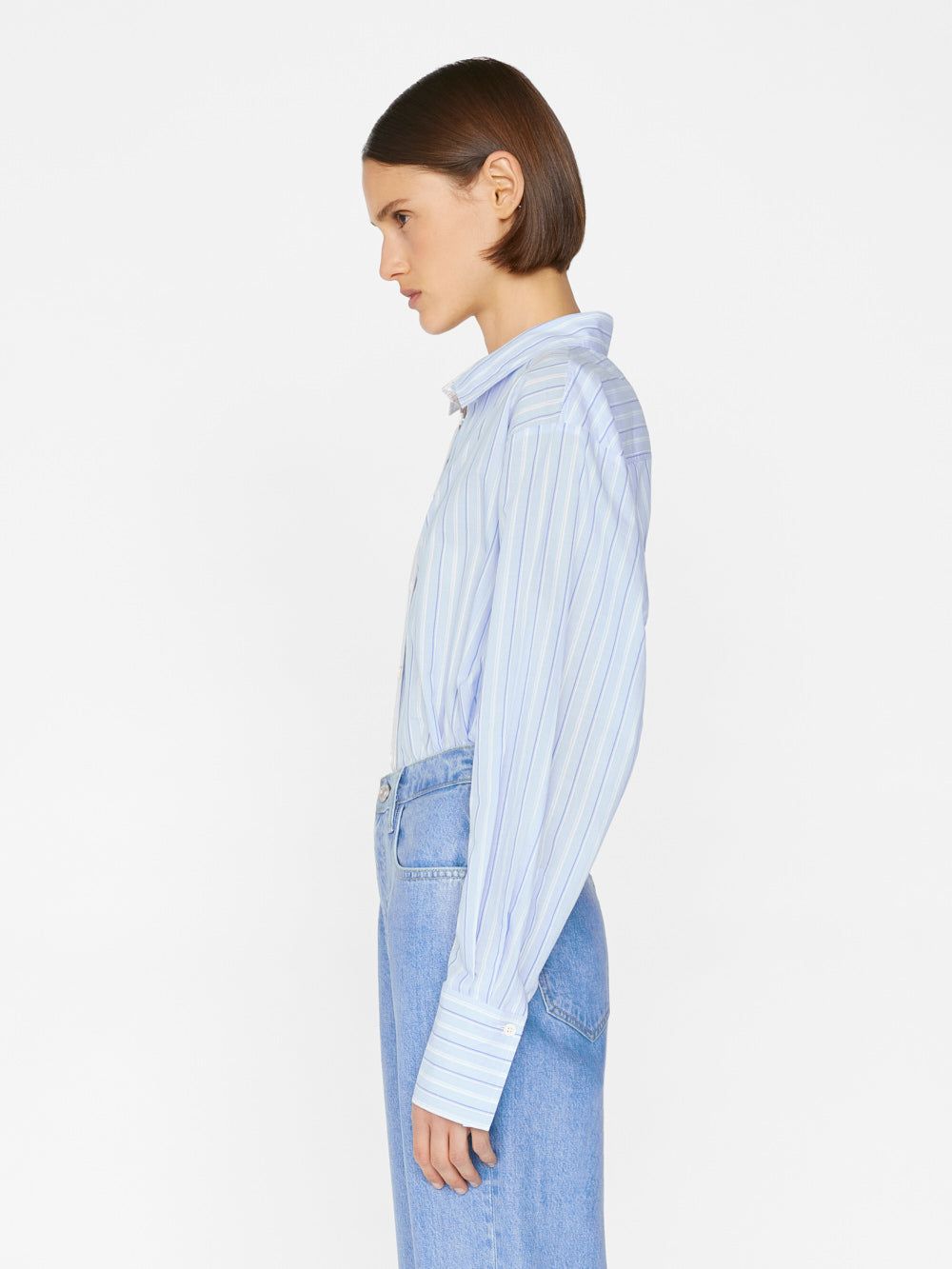 Le Mix Oversized Shirt -- Blanc Multi sold by Frame Denim product image thumbnail 8
