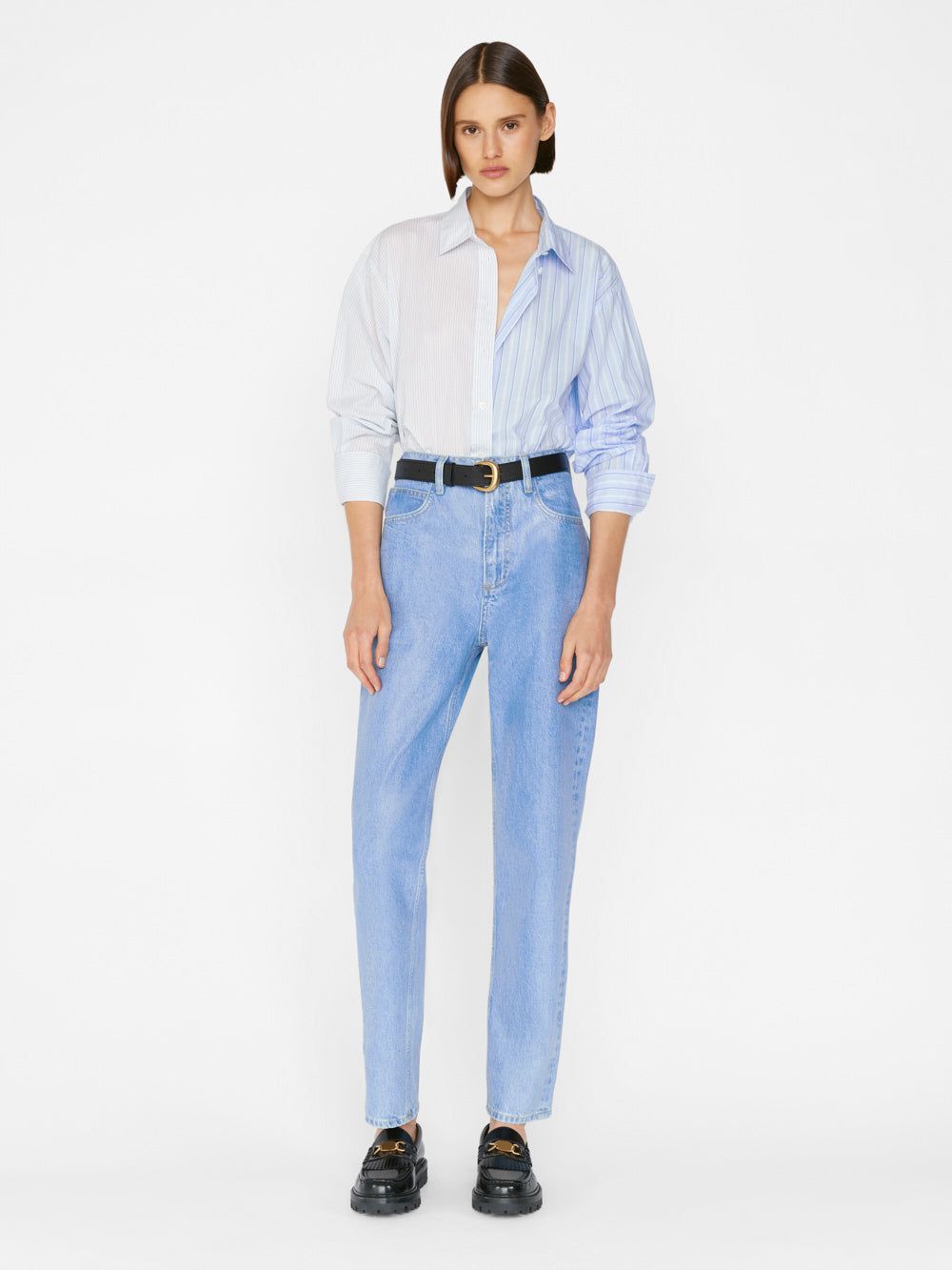 Le Mix Oversized Shirt -- Blanc Multi sold by Frame Denim product image thumbnail 10