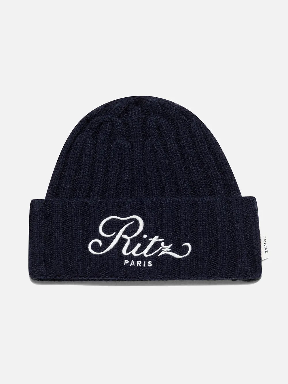 Ritz Cashmere Beanie -- Navy sold by Frame Denim