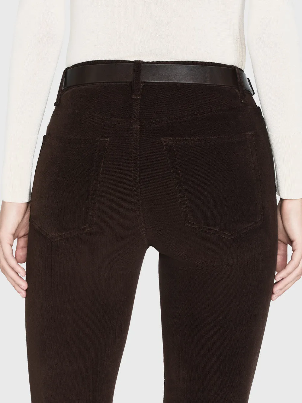 Le Easy Flare Corduroy -- Espresso sold by Frame Denim product image thumbnail 4
