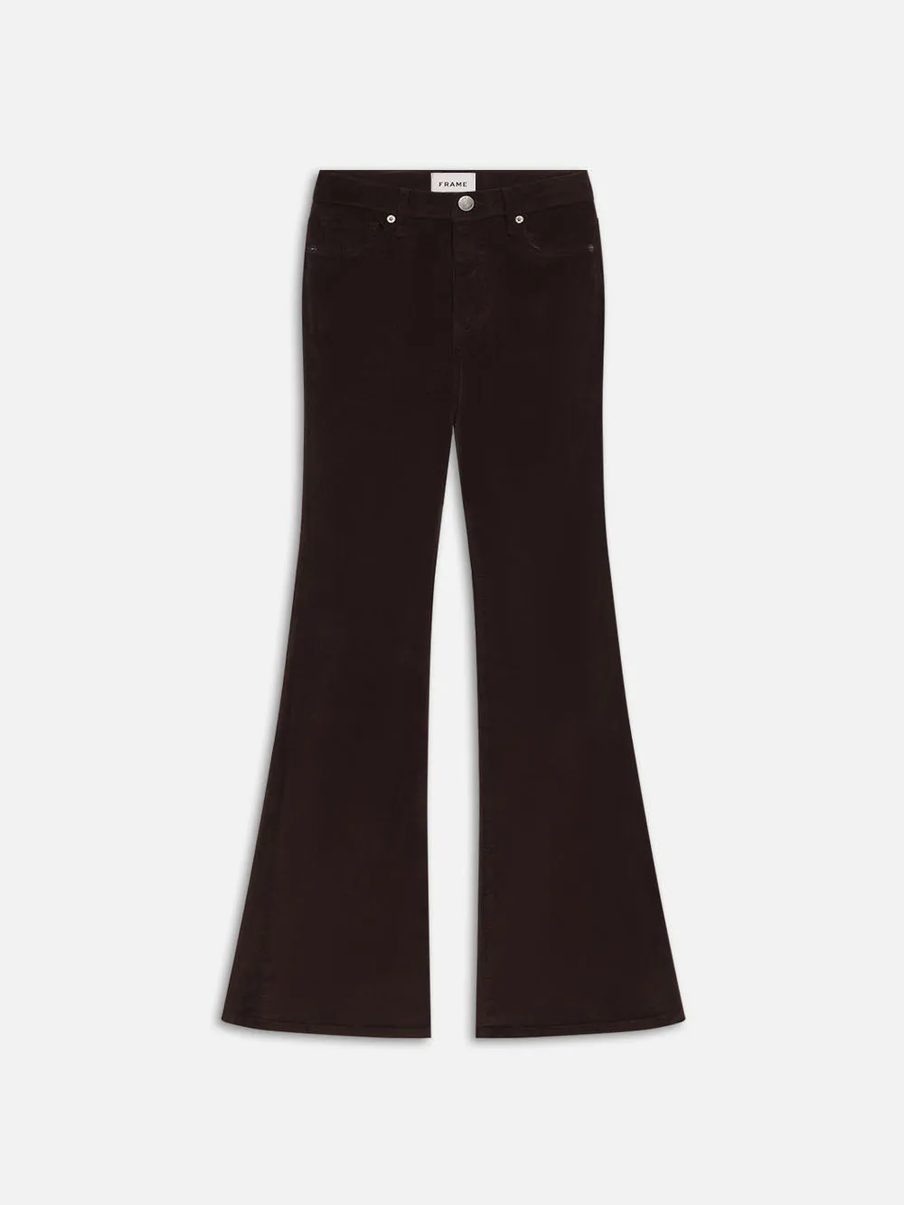 Le Easy Flare Corduroy -- Espresso sold by Frame Denim