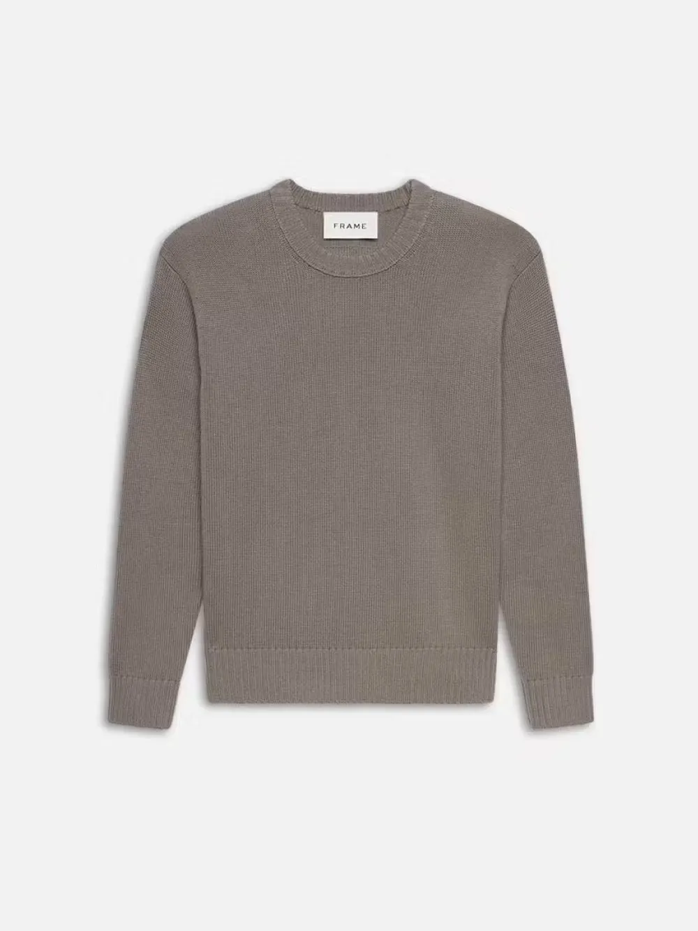 Wool Cashmere Textured Sweater -- Anthracite sold by Frame Denim