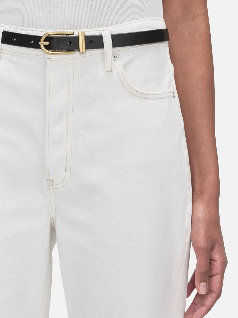 High Rise Easy Capri -- Au Natural Clean sold by Frame Denim product image thumbnail 5