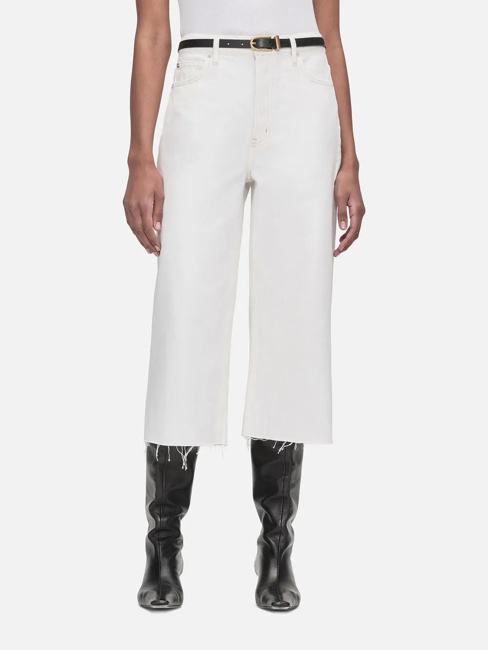 High Rise Easy Capri -- Au Natural Clean sold by Frame Denim product image thumbnail 2