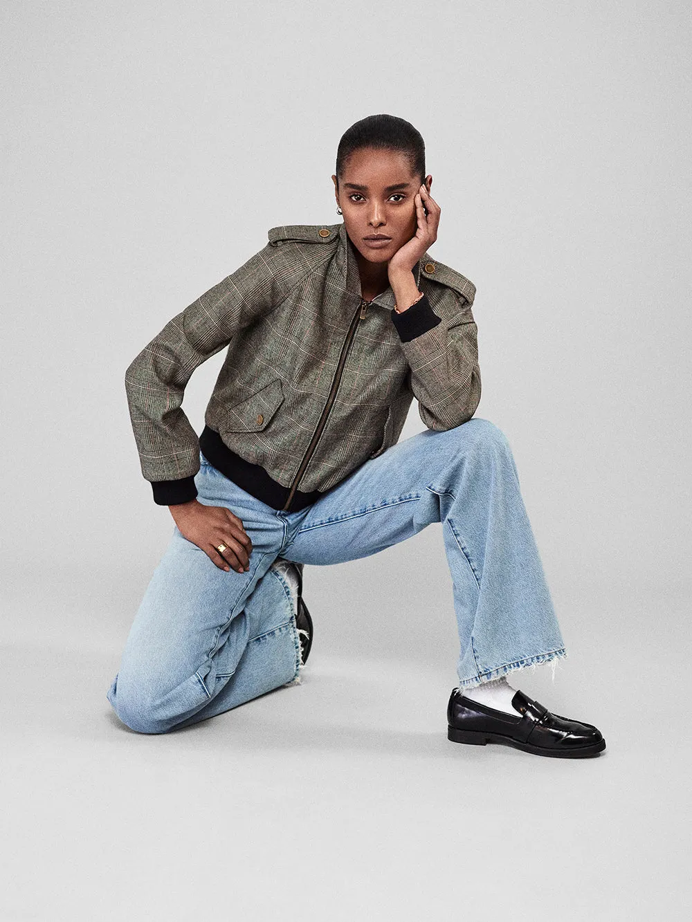 Modern Bomber Jacket -- Brown Multi sold by Frame Denim product image thumbnail 2