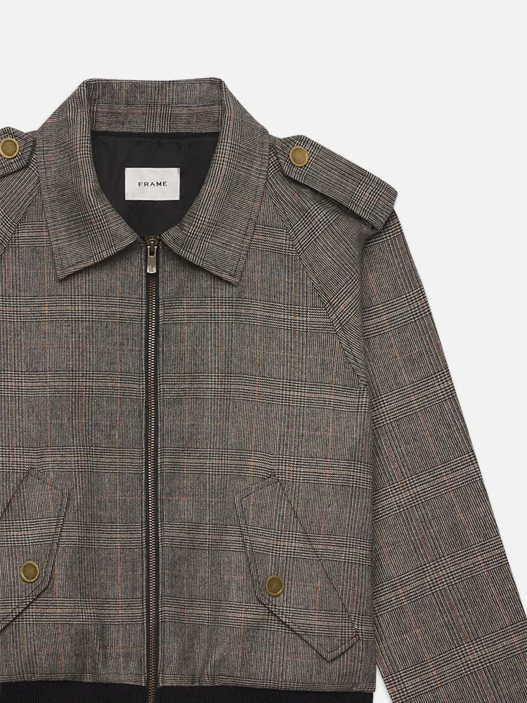 Modern Bomber Jacket -- Brown Multi sold by Frame Denim product image thumbnail 3