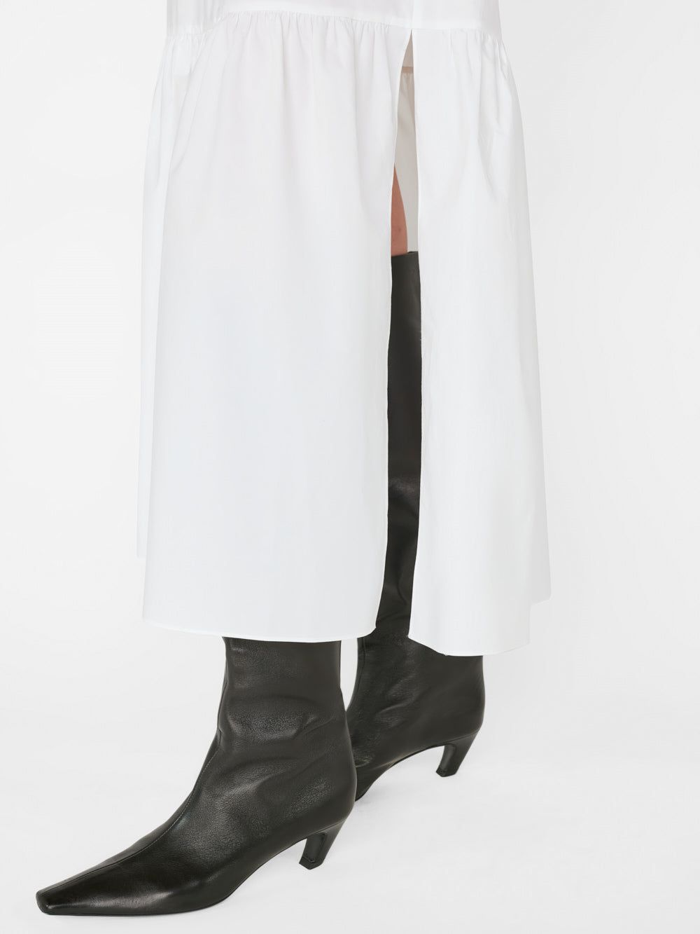 Cinched Shoulder Midi Dress -- Blanc sold by Frame Denim product image thumbnail 4
