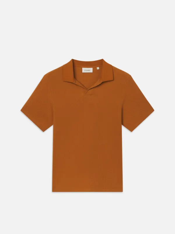Jacquard Polo -- Rust sold by Frame Denim