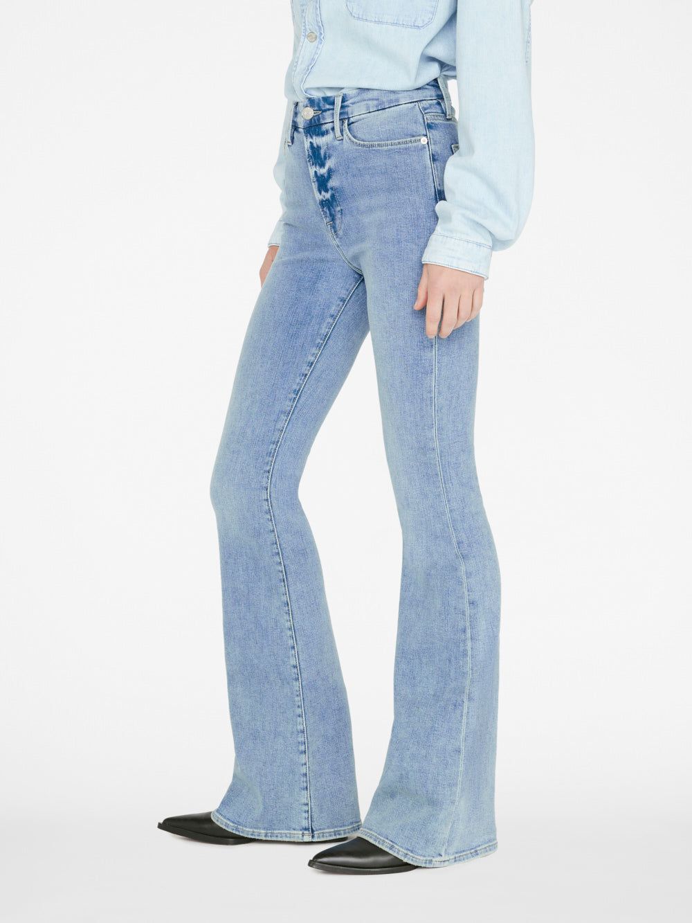 Le Super High Flare -- Jadite sold by Frame Denim product image thumbnail 7