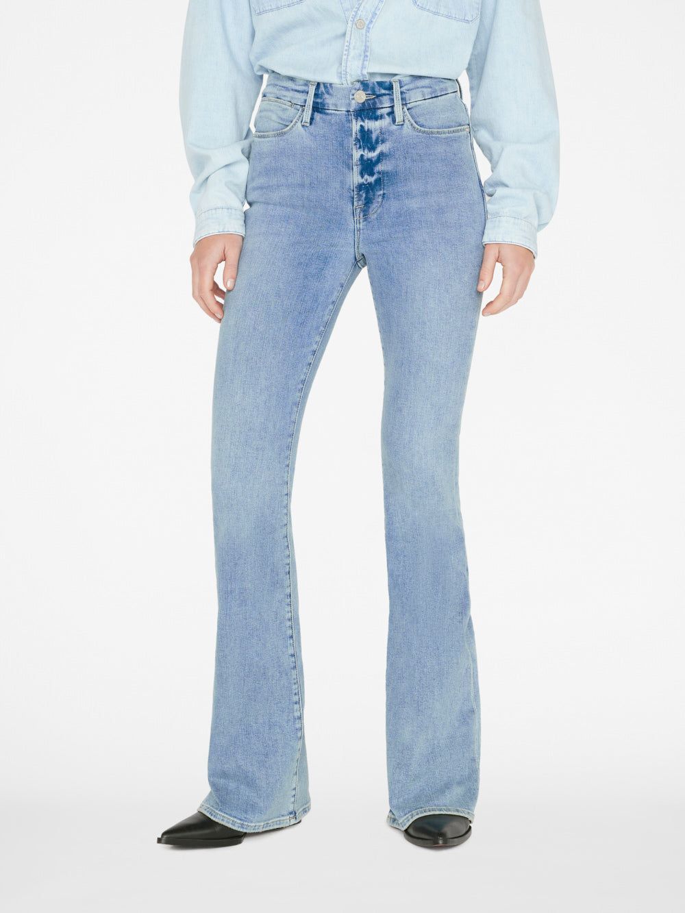 Le Super High Flare -- Jadite sold by Frame Denim product image thumbnail 2