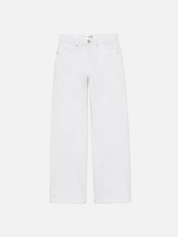 The Slouchy Straight -- White sold by Frame Denim