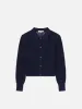 Shrunken Crochet Cardi -- Navy sold by Frame Denim
