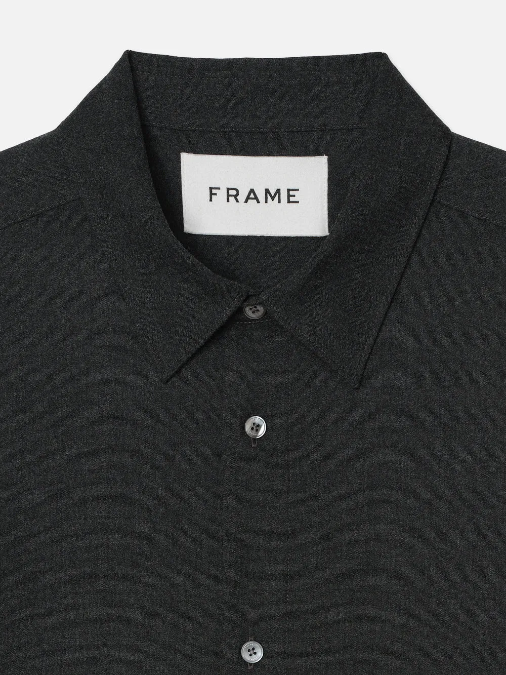 Brushed Flannel Shirt -- Charcoal sold by Frame Denim product image thumbnail 2