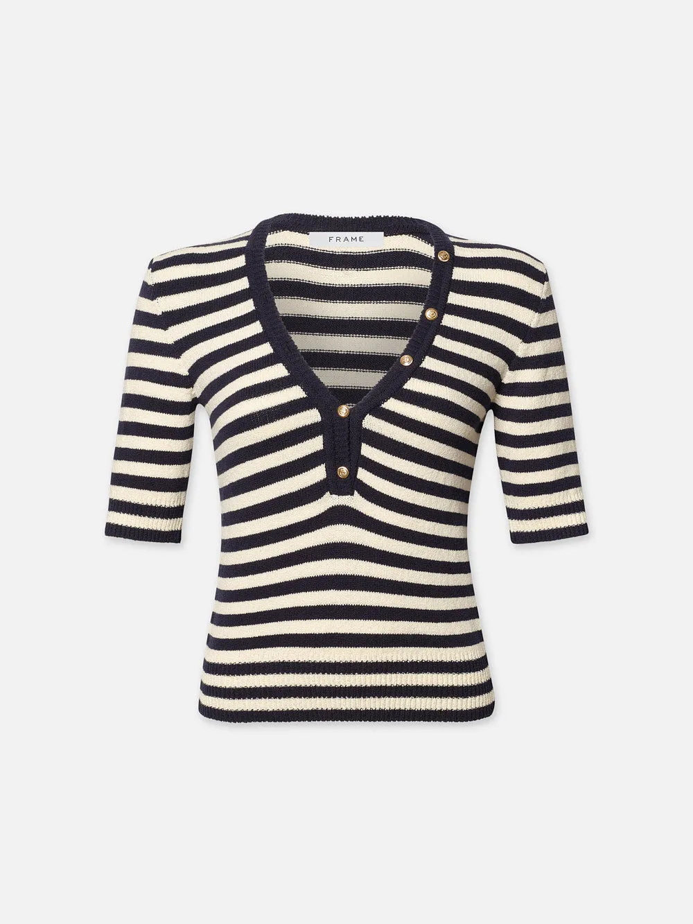 Femme Mariner Sweater -- Navy Multi sold by Frame Denim