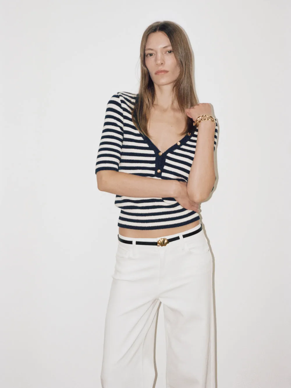 Femme Mariner Sweater -- Navy Multi sold by Frame Denim product image thumbnail 2