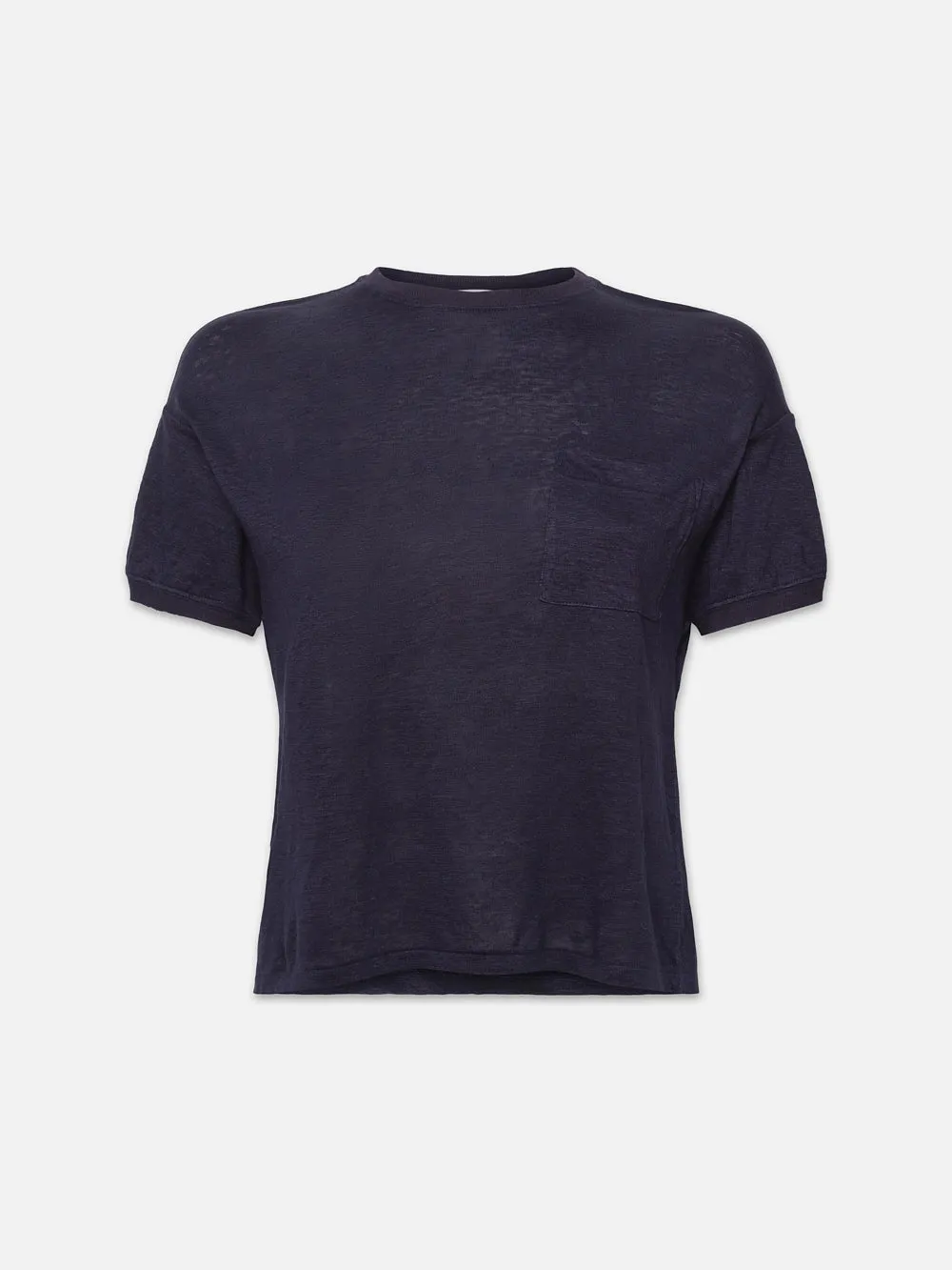 Pocket Crew Tee -- Navy sold by Frame Denim
