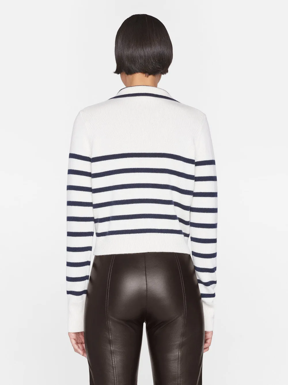 Mariner Cashmere Cardi -- Off White Multi sold by Frame Denim product image thumbnail 5