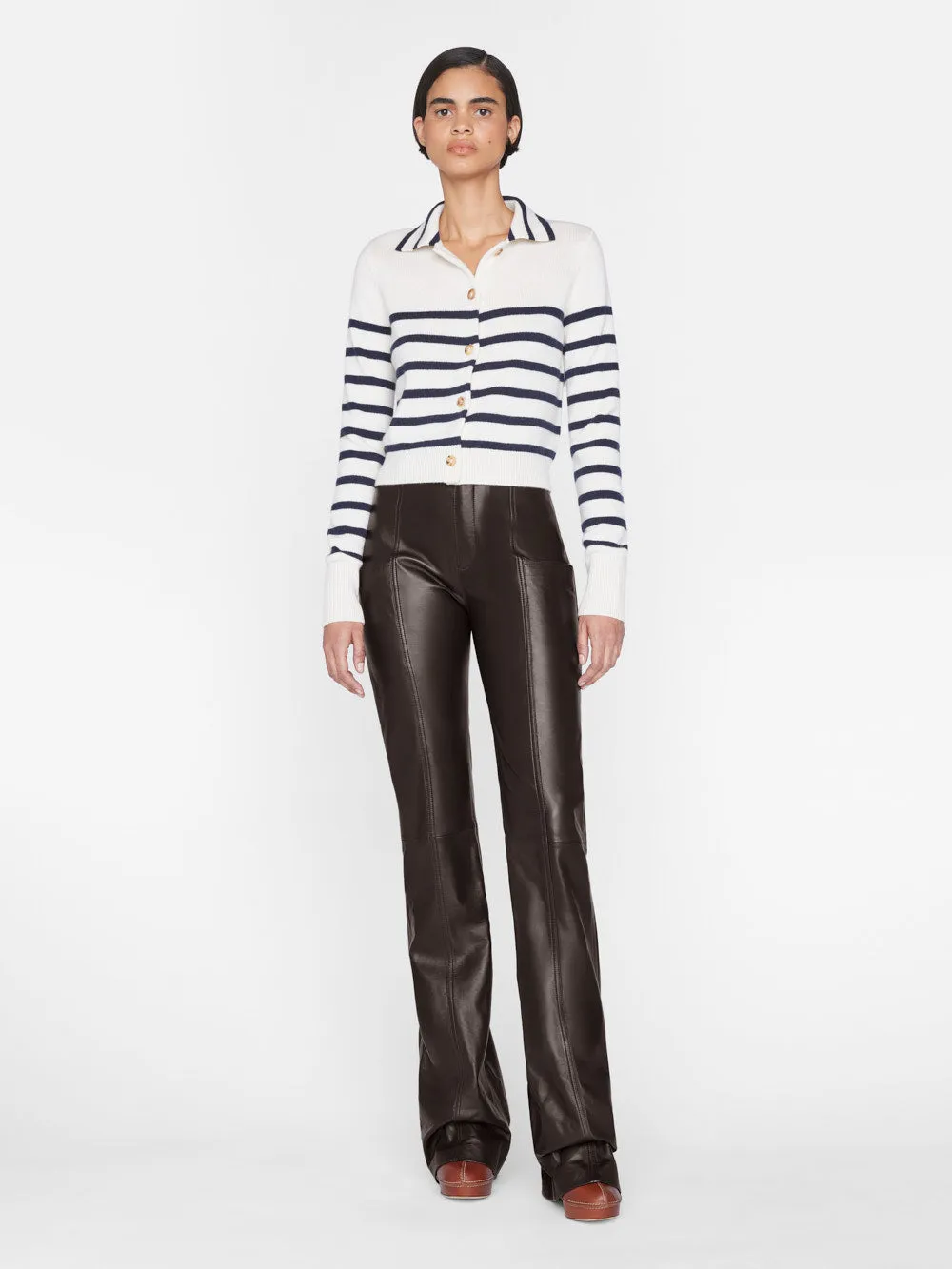 Mariner Cashmere Cardi -- Off White Multi sold by Frame Denim product image thumbnail 3