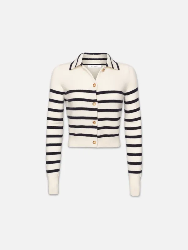 Mariner Cashmere Cardi -- Off White Multi sold by Frame Denim