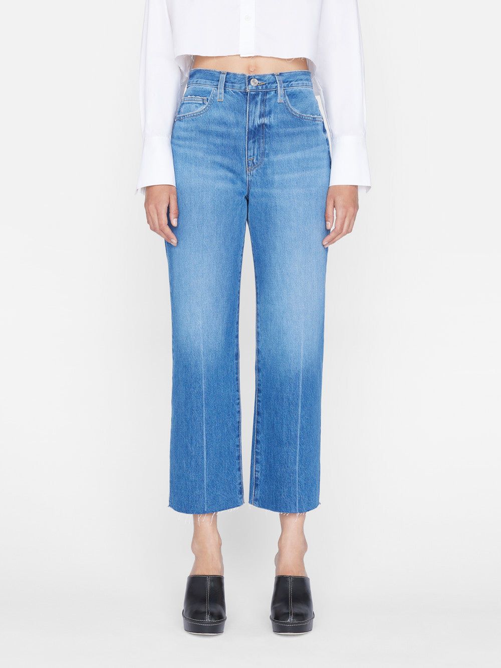 Le Jane Crop -- Del Amo Grind sold by Frame Denim