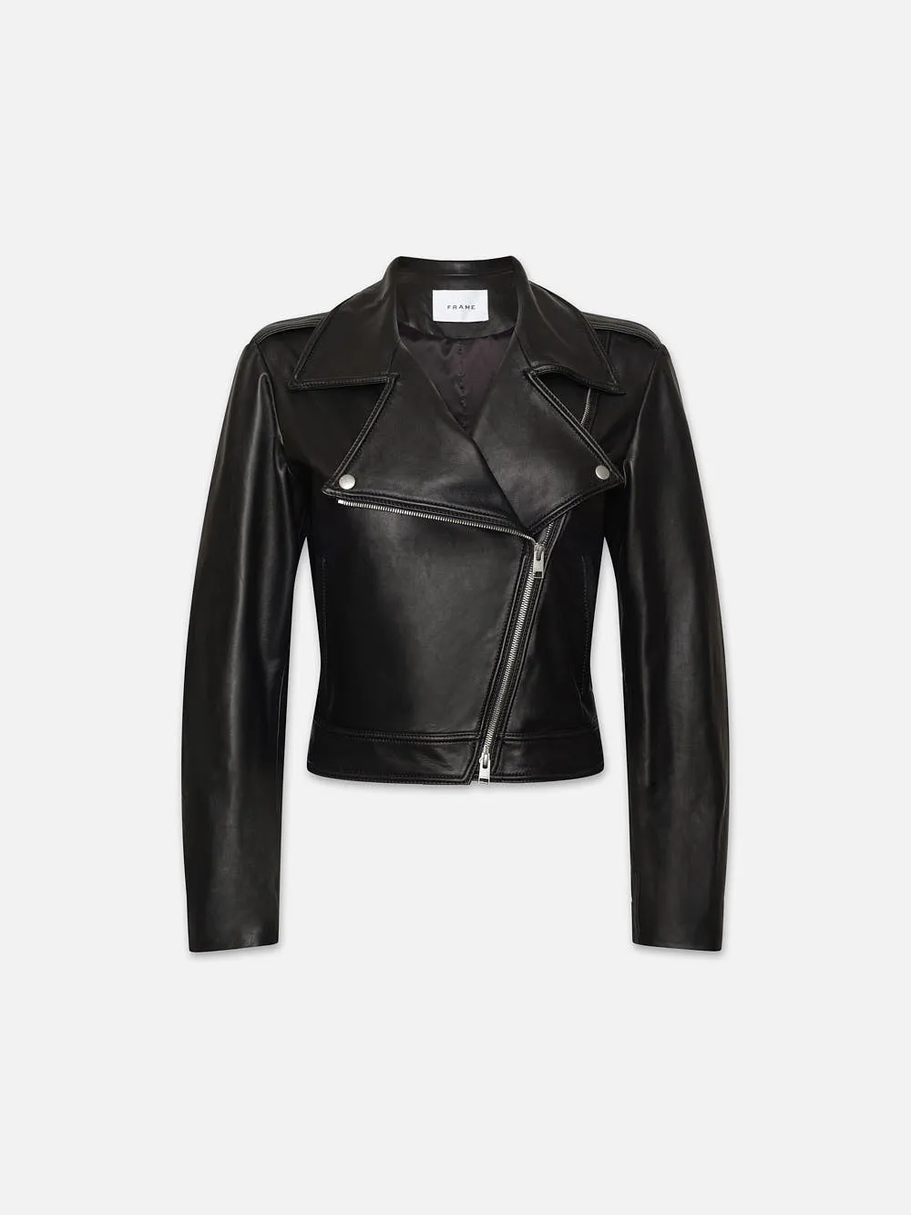 Moto Leather Jacket -- Noir sold by Frame Denim