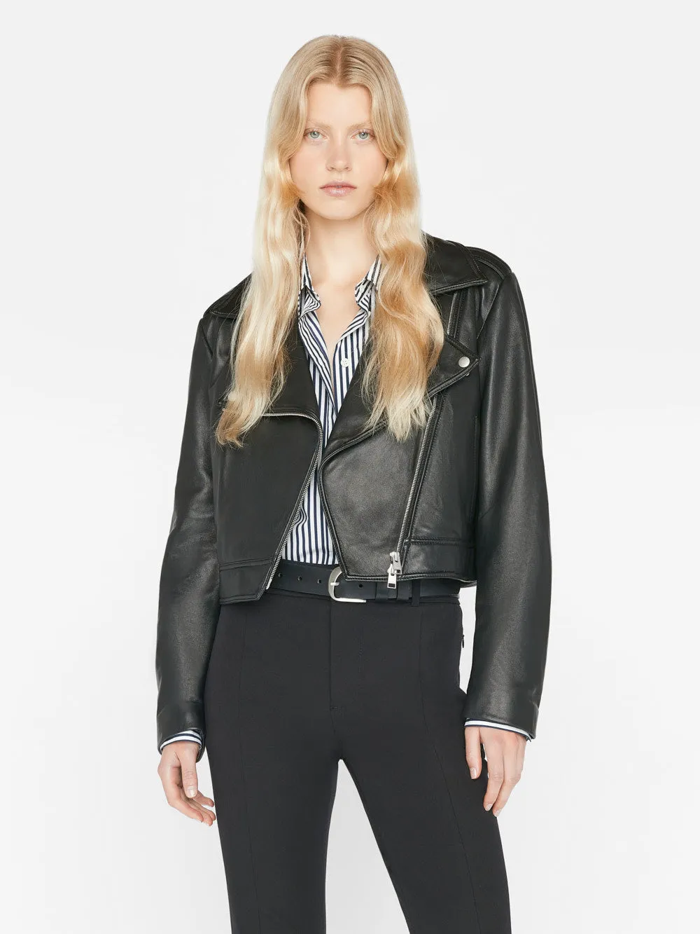 Moto Leather Jacket -- Noir sold by Frame Denim product image thumbnail 2