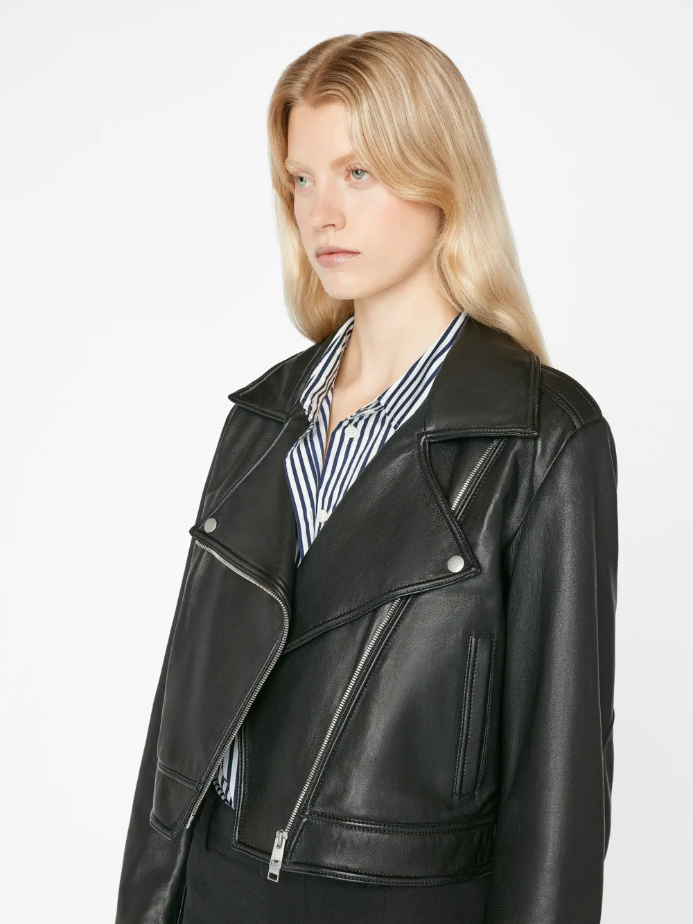 Moto Leather Jacket -- Noir sold by Frame Denim product image thumbnail 4