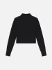 Shrunken Cashmere Cardi -- Black sold by Frame Denim