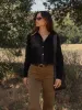 Shrunken Cashmere Cardi -- Black sold by Frame Denim