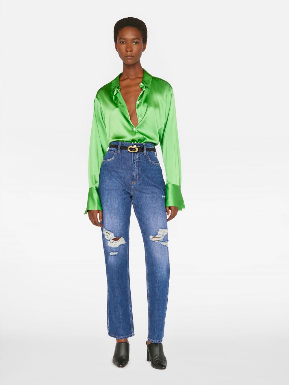 The Standard Shirt -- Bright Peridot sold by Frame Denim product image thumbnail 2