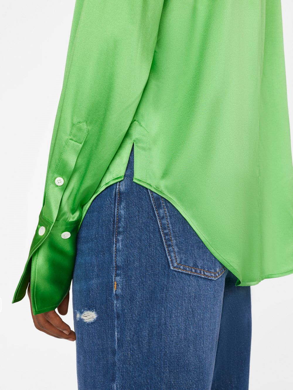 The Standard Shirt -- Bright Peridot sold by Frame Denim product image thumbnail 4