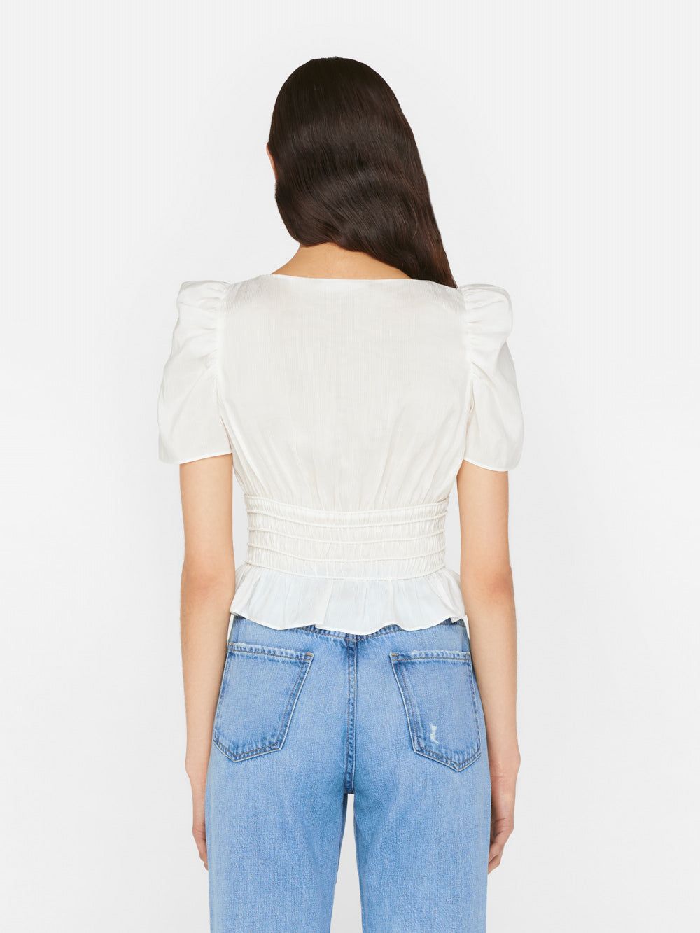 Corded Covered Shoulder Top -- Blanc sold by Frame Denim product image thumbnail 7