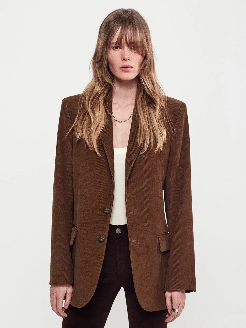 Everyday Corduroy Blazer -- Tobacco sold by Frame Denim product image thumbnail 2