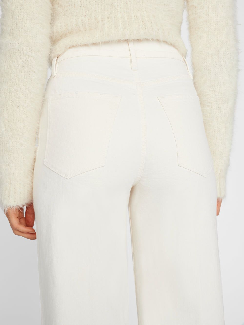 Ali High Rise Wide Crop -- Au Natural sold by Frame Denim product image thumbnail 4