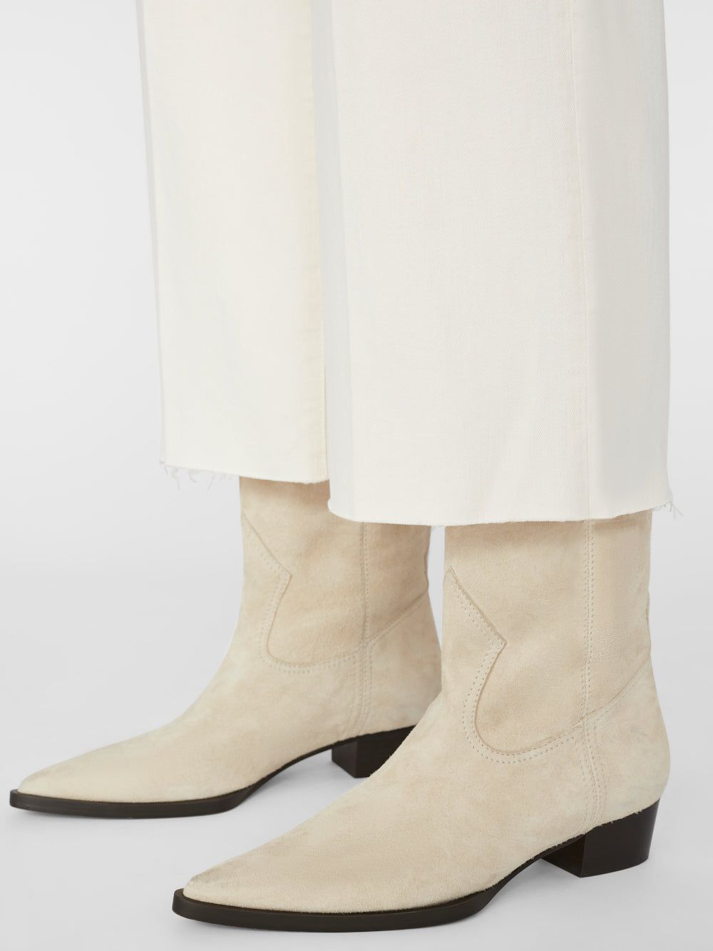 Ali High Rise Wide Crop -- Au Natural sold by Frame Denim product image thumbnail 6
